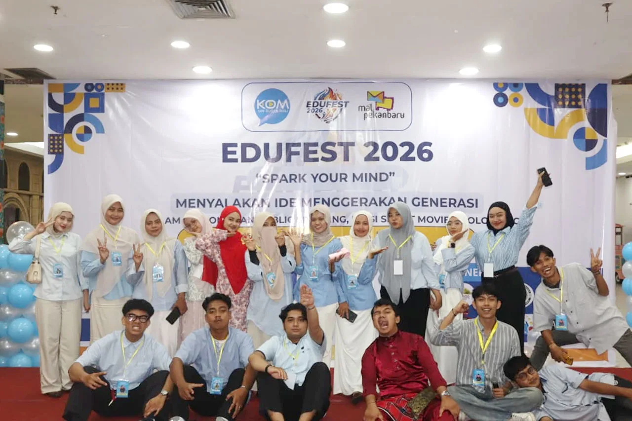 Mahasiswa Komunikasi Angkatan 2023 UIN Suska Riau Sukses Gelar EDUFEST 2026