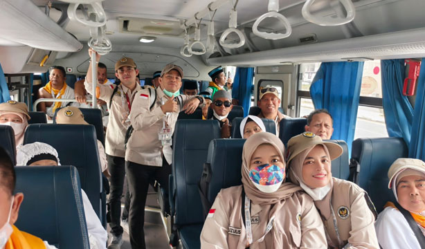 Tiba di Makkah, Jemaah BTH 06 dan BTH 07 Riau Berada di Pemondokan Hotel Tilal Al Qodir